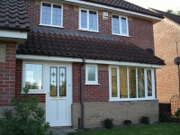House showing white UPVC replacement windows